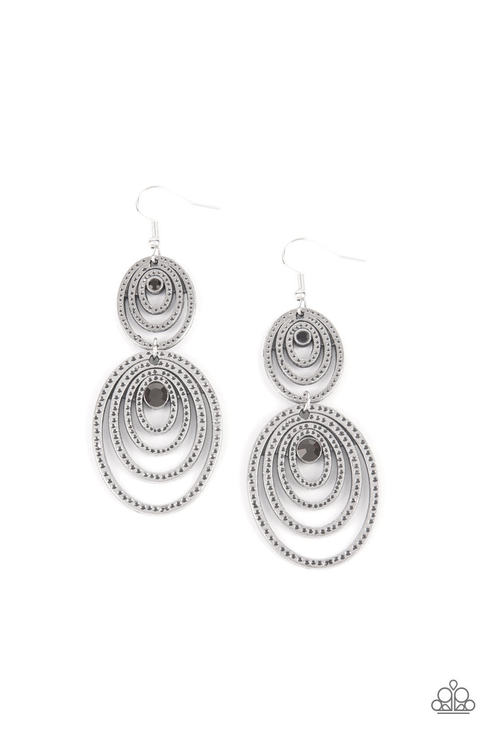 Paparazzi Accessories - Cosmic Twirl - Silver Earrings