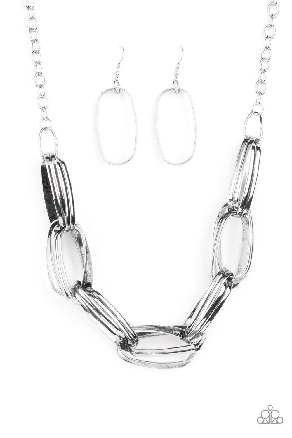 Paparazzi Accessories - Fiercely Flexing - Silver