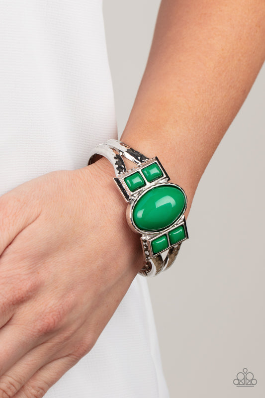 Paparazzi Accessories - A Touch of Tiki - Green Bracelets