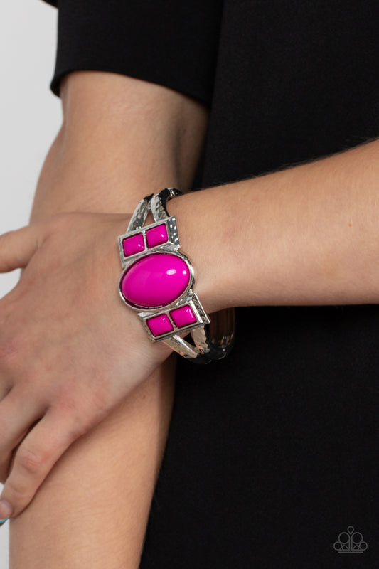 Paparazzi Accessories - A Touch of Tiki - Pink Bracelets
