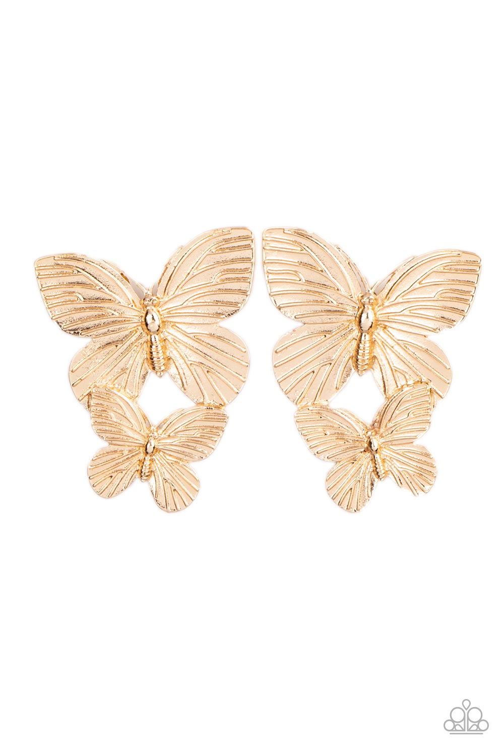 Paparazzi Accessories - Blushing Butterflies - Gold