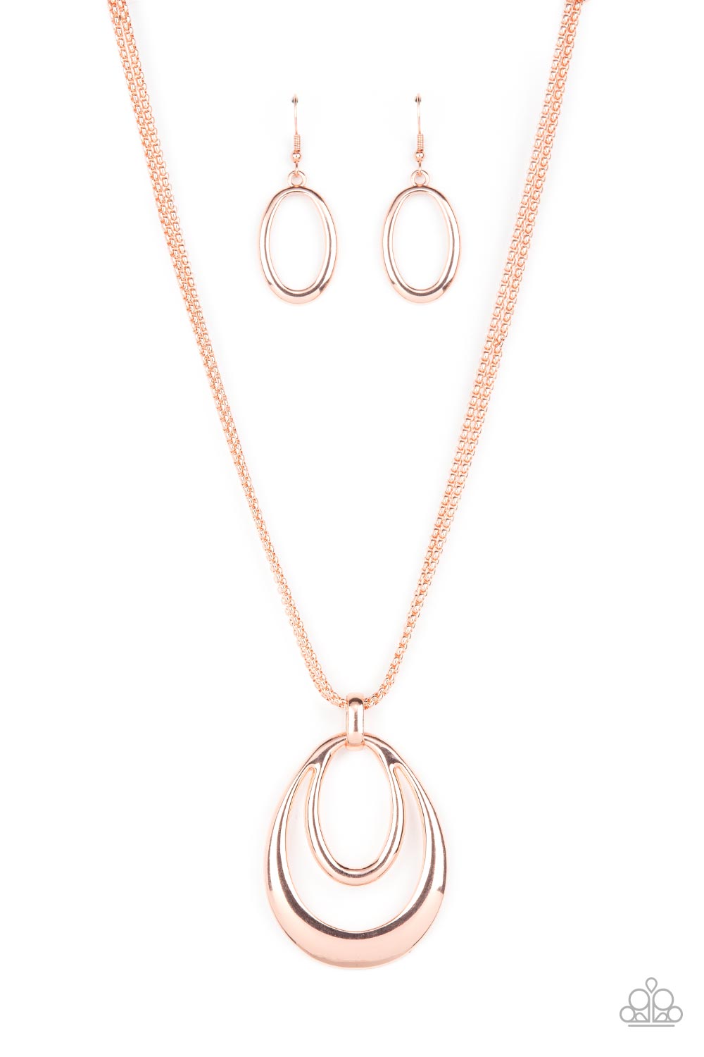 Paparazzi Accessories - Suburban Storm - Copper Necklaces