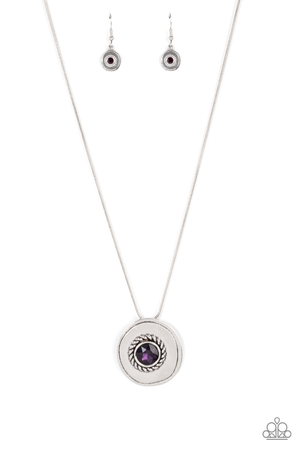 Paparazzi Accessories - Make Me a MEDALLION-aire - Purple