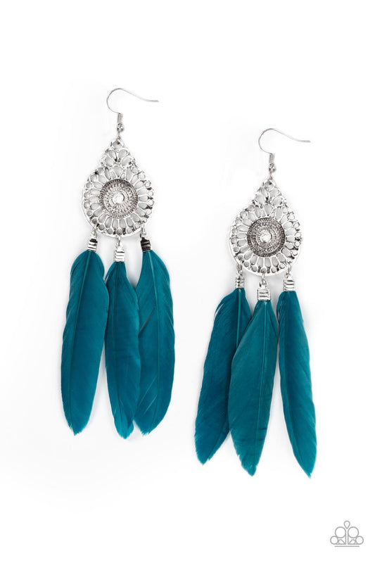 Paparazzi Accessories - Pretty in PLUMES - Blue