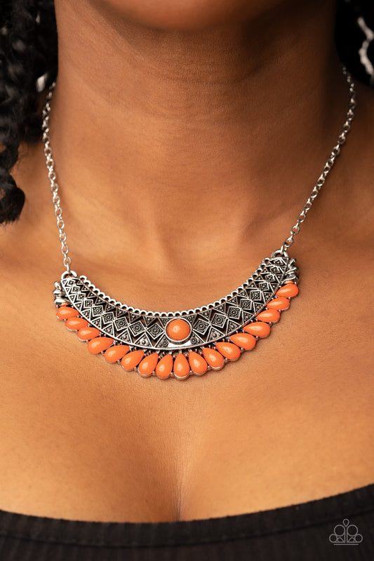 Paparazzi Accessories - Abundantly Aztec - Orange