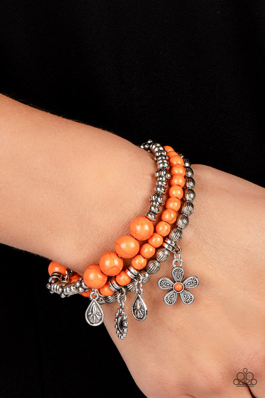 Paparazzi Accessories - Individual Inflorescence - Orange