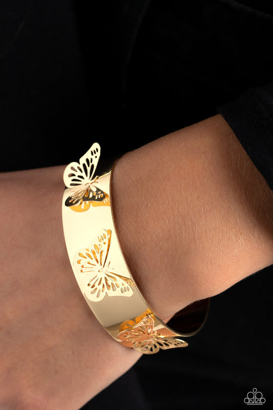 Paparazzi Accessories - Magical Mariposas - Gold