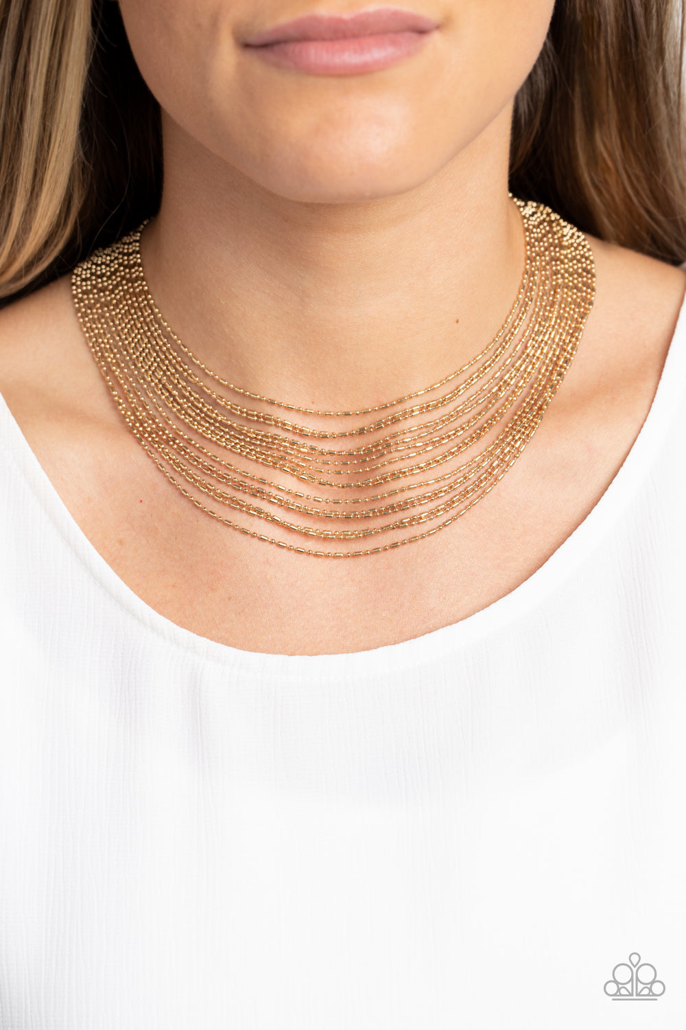 Paparazzi Accessories - Cascading Chains - Gold